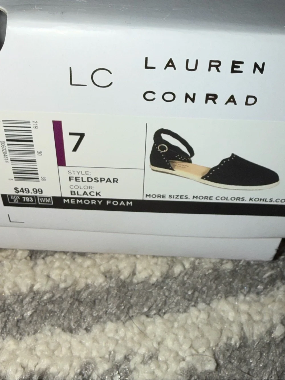 LC Lauren Conrad Black Ankle-Strap Espadrille Flats
